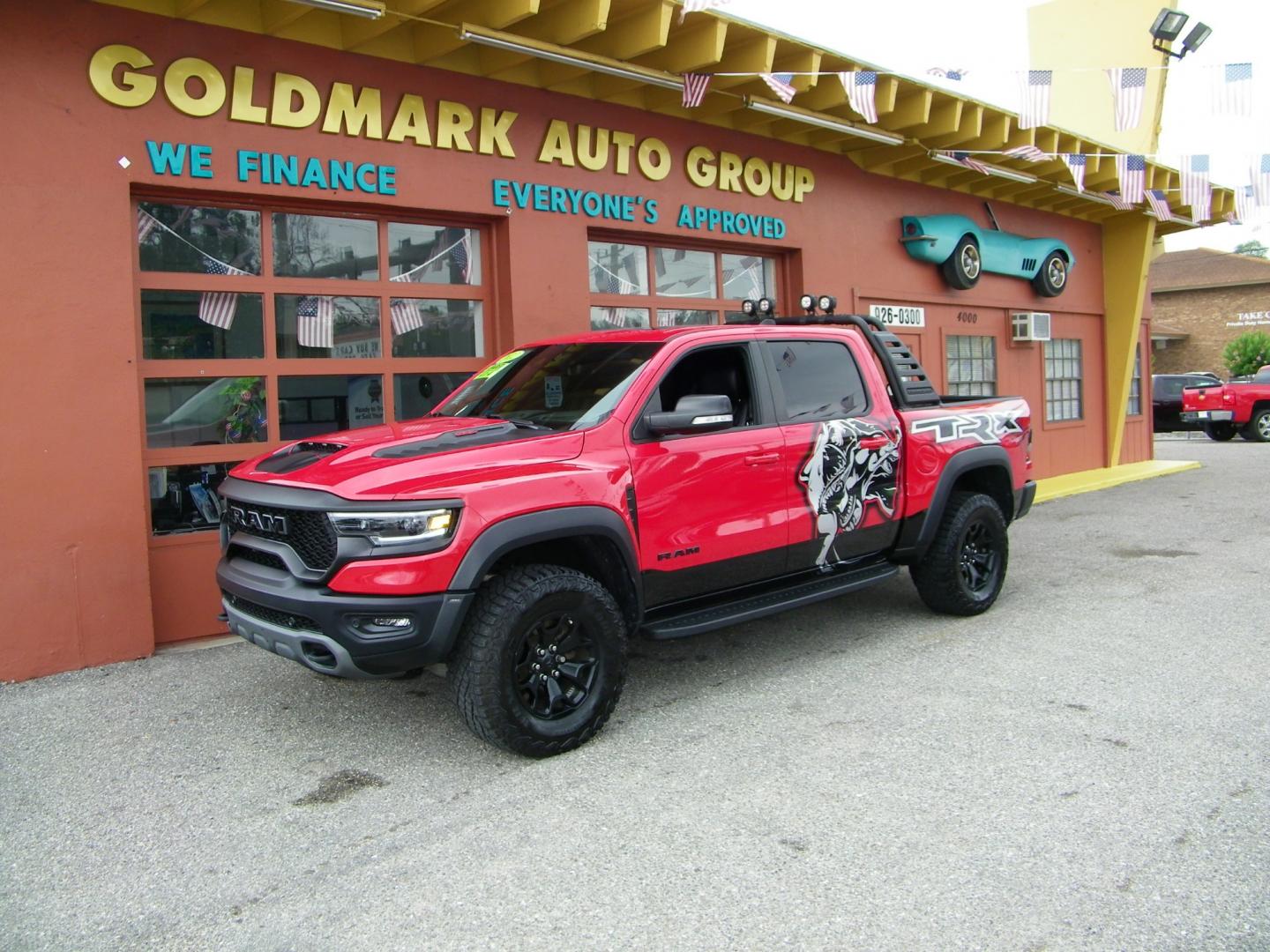 2022 Red /Black RAM 1500 TRX TRX Crew Cab SB 4WD (1C6SRFU90NN) with an 6.2L V8 OHV 16V engine, 8A transmission, located at 4000 Bee Ridge Road, Sarasota, FL, 34233, (941) 926-0300, 27.298664, -82.489151 - Photo#0